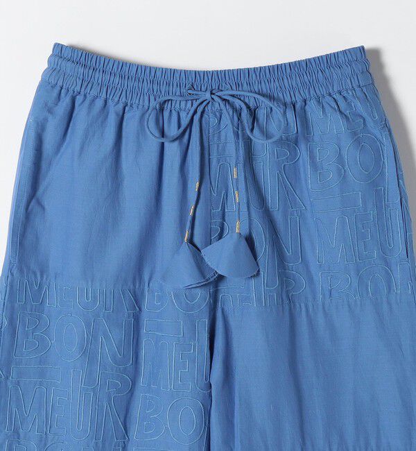 SHIPS any「bon_meur:〈洗濯機可能〉ロゴ エンブロイダリー パッチワーク ワイド パンツ」|その他|