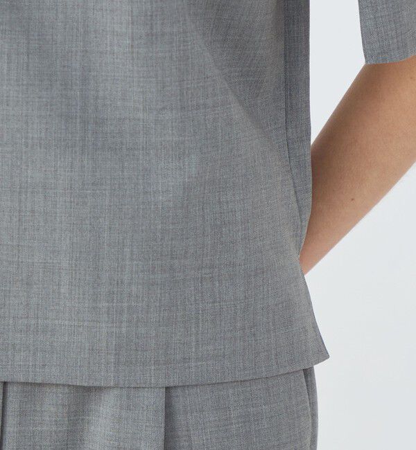 TOMORROWLAND collection「ファインウーステッドウール スリットスリーブブラウス」|シャツ・ブラウス|