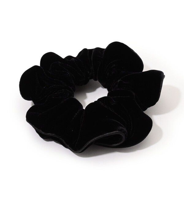 TOMORROWLAND GOODS「ALEXANDRE DE PARIS ベロアシュシュ」|ヘアゴム・シュシュ|19 ブラック