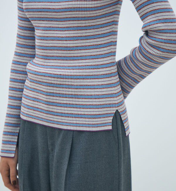 MACPHEE「コットンリブ ボートネックプルオーバー」|ニット・セーター|