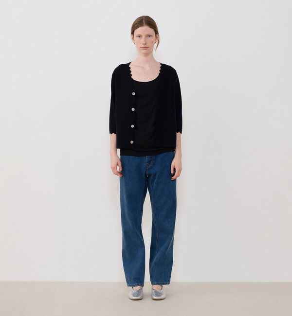 GALERIE VIE「ウーステッドミラノリブ Vネックカーディガン」|カーディガン|