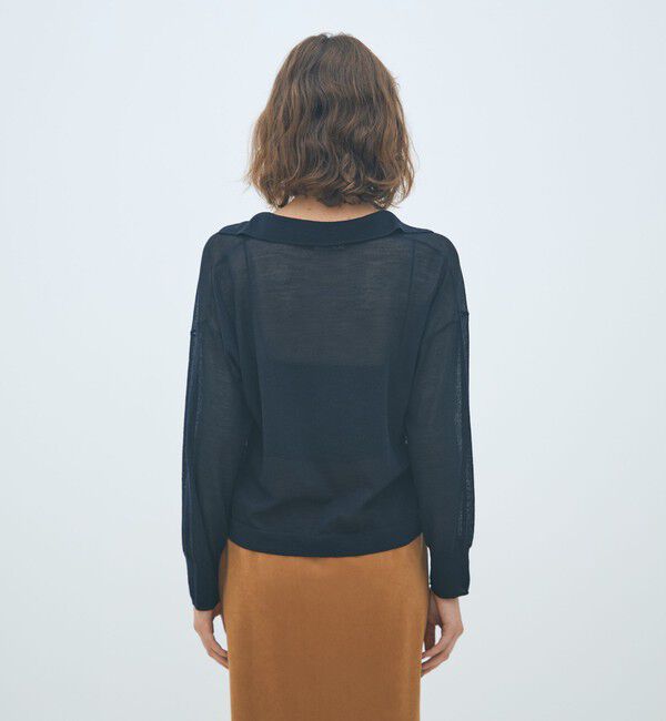 MACPHEE「シアーウールブレンド スキッパープルオーバー」|ニット・セーター|