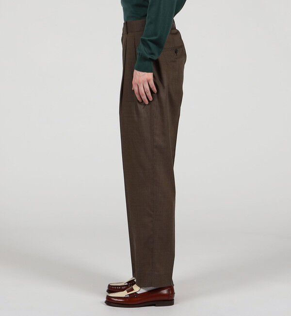 TOMORROWLAND MENS「ウールトロピカル 2プリーツスラックス」|スラックス|