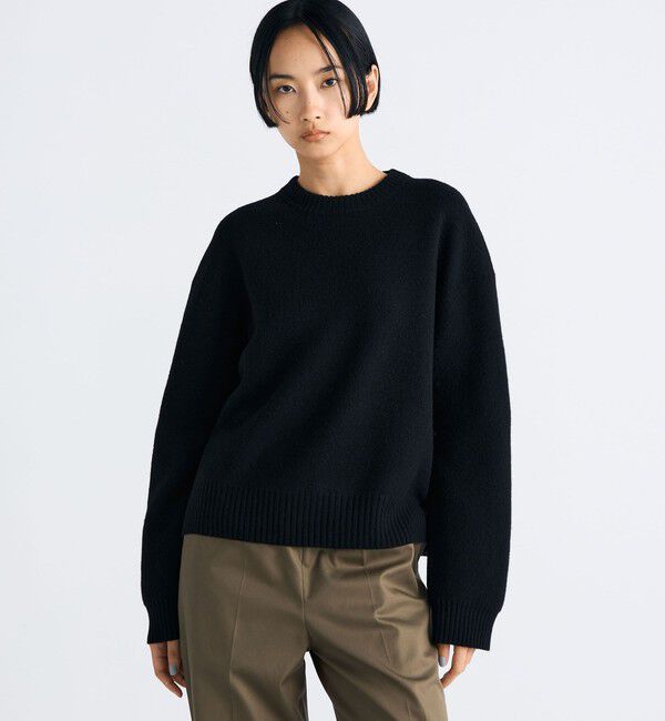 Edition「フェルテッドウール クルーネックニット」|ニット・セーター|
