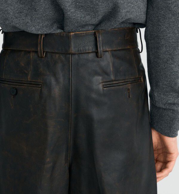 Edition「クラッシュレザー スラックス」|スラックス|