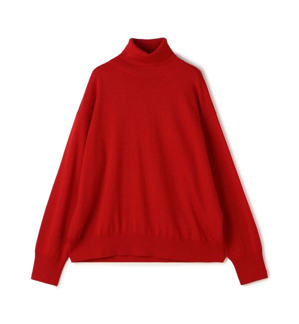 GALERIE VIE「ウーステッドウール タートルネックプルオーバー」|ニット・セーター|35 レッド