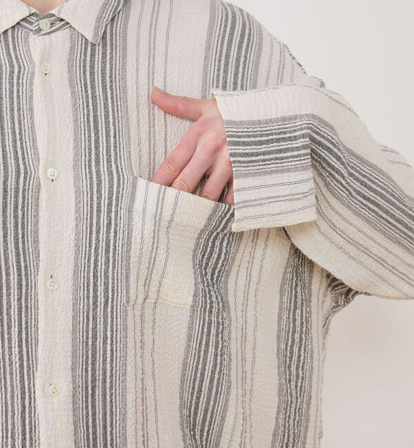 GALERIE VIE「エアリーサッカー ワイドフィットシャツ」|シャツ・ブラウス|