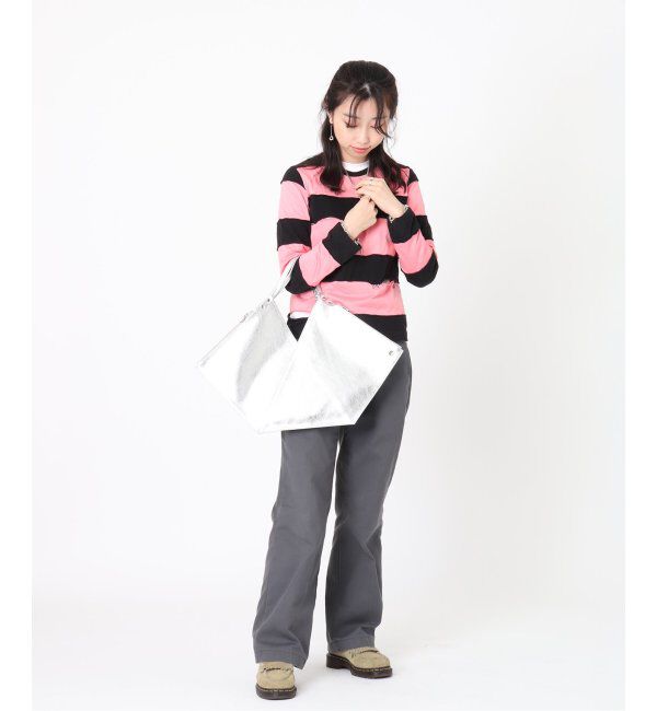  「【blancle/ ブランクレ】M.LETHER Rap flat tote」|トートバッグ|