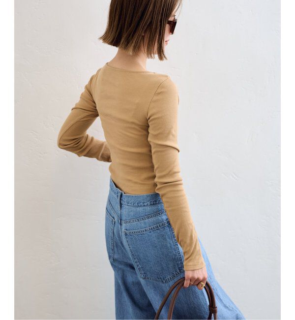 U by SPICK&SPAN「《追加2》シフォンテレコカットトップス」|Tシャツ・カットソー|