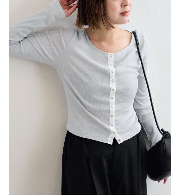 U by SPICK&SPAN「《追加2》シフォンテレコカットトップス」|Tシャツ・カットソー|