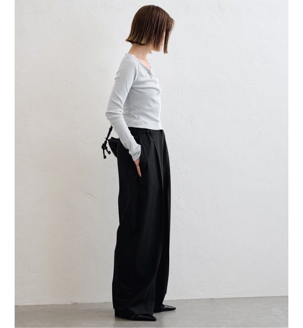 U by SPICK&SPAN「《追加2》シフォンテレコカットトップス」|Tシャツ・カットソー|