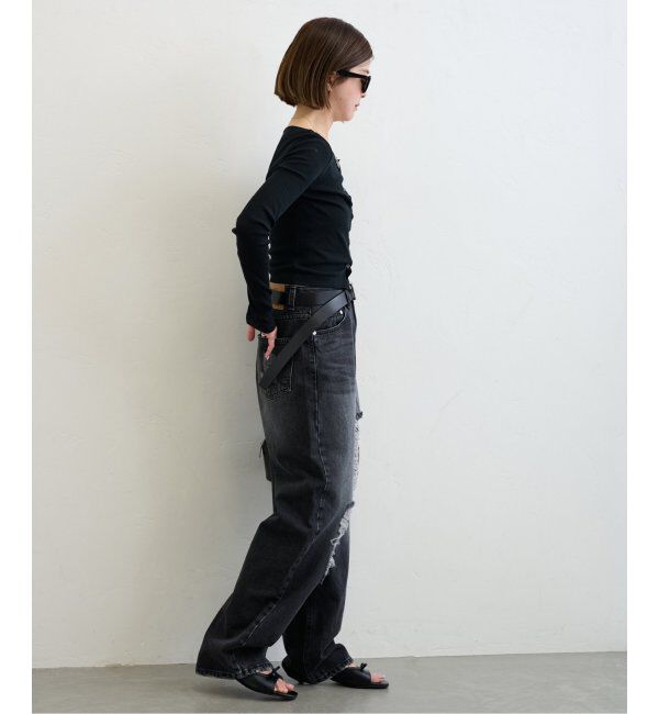 U by SPICK&SPAN「《追加2》シフォンテレコカットトップス」|Tシャツ・カットソー|