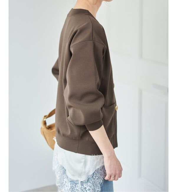 Spick and Span「《一部店舗+WEB限定》ウォッシャブルVネックカーディガン」|カーディガン|