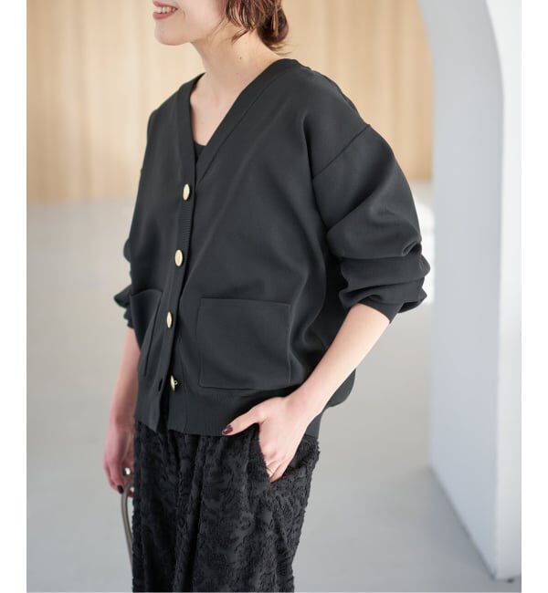 Spick and Span「《一部店舗+WEB限定》ウォッシャブルVネックカーディガン」|カーディガン|