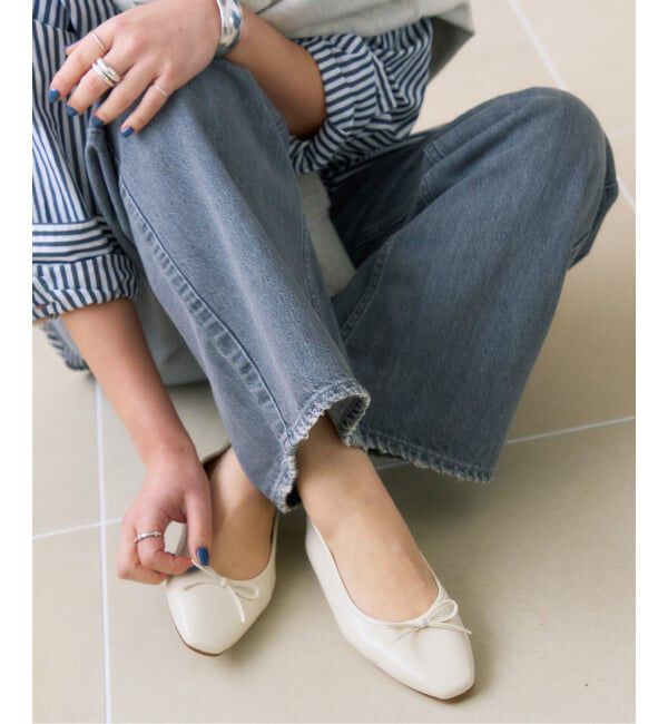  「《追加》フレンチスクエアバレエ」|バレエシューズ|ナチュラル