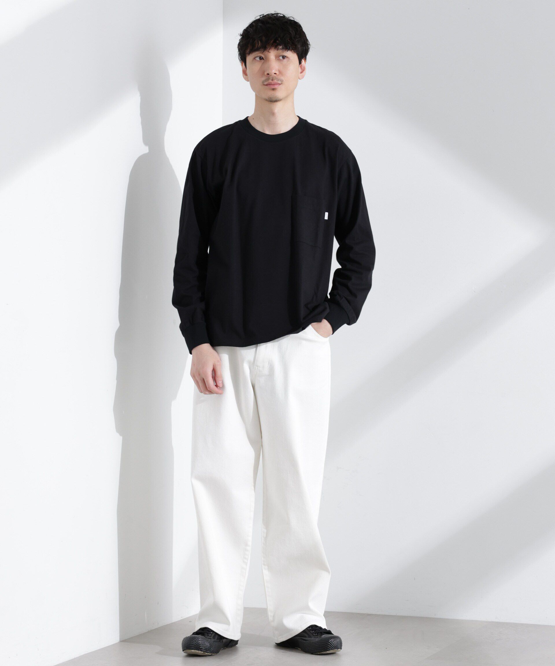 nano･universe「「NJ/CLUB」 ベーシックポケットロングスリーブTシャツ」|Tシャツ・カットソー|