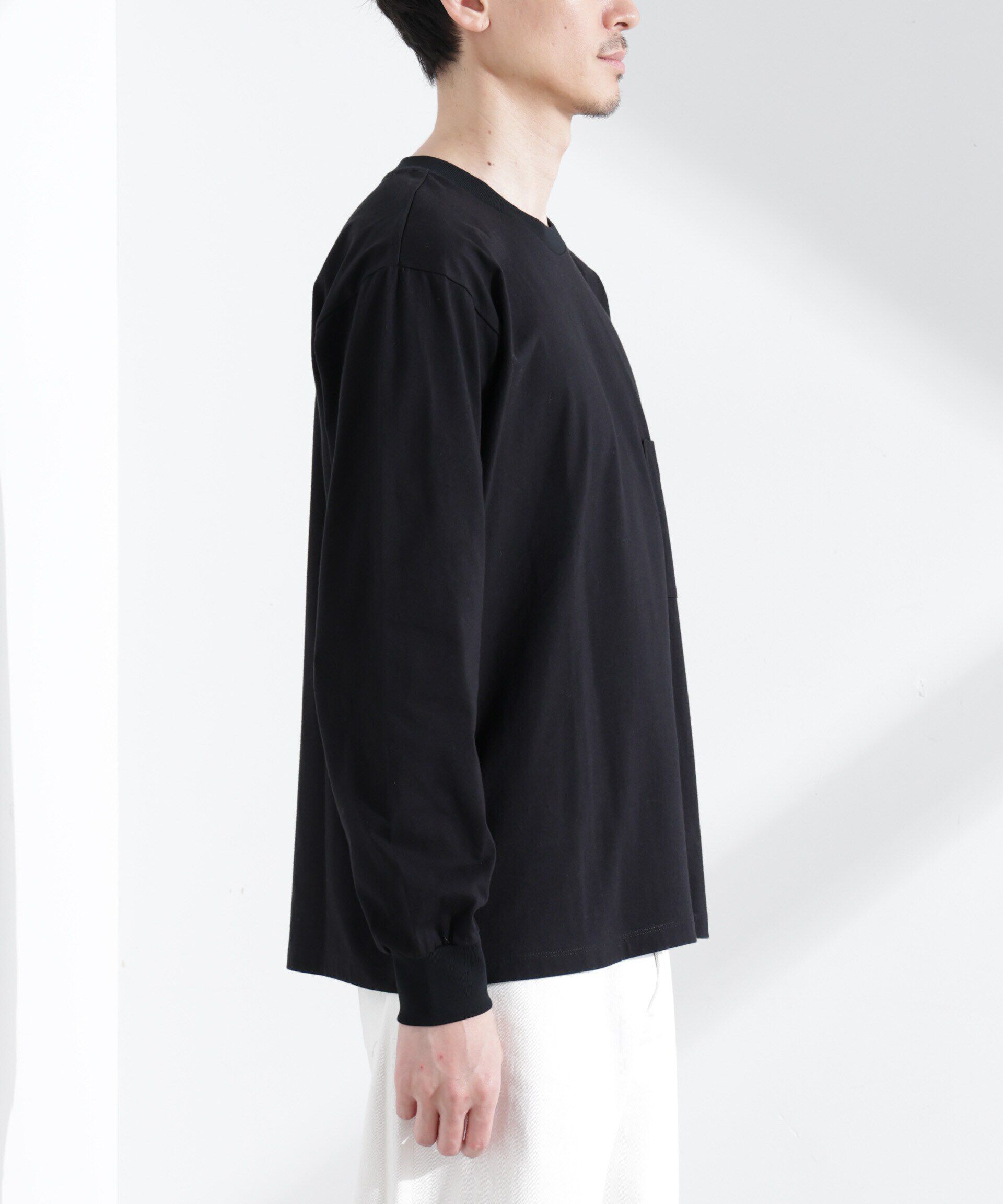 nano･universe「「NJ/CLUB」 ベーシックポケットロングスリーブTシャツ」|Tシャツ・カットソー|