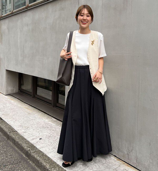 NOLLEY'S「【追加】【WEB＆一部店舗限定色あり】ウォッシャブルヴィンテージタフタマチ入りマキシスカート」|スカート|