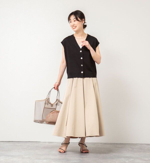 NOLLEY'S sophi「【追加】ウォッシャブルタフタタックフレアスカート」|フレア|