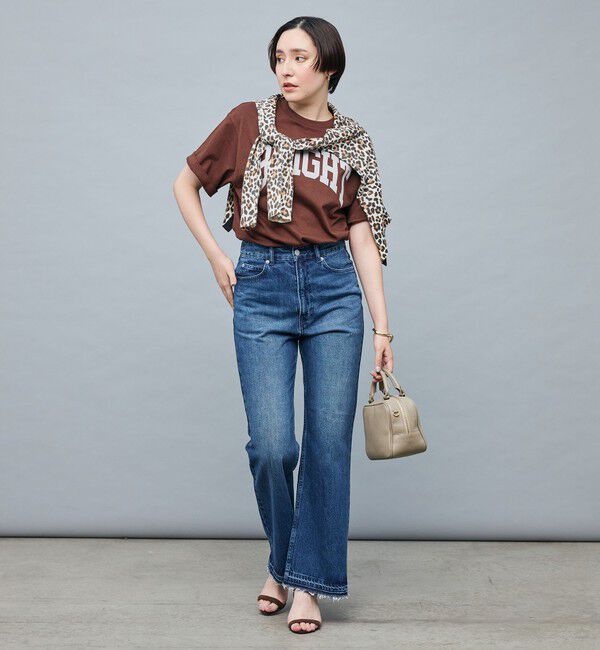 Rie Miller「【RM denim】ハイウエストソフトフレアデニム」|デニム|