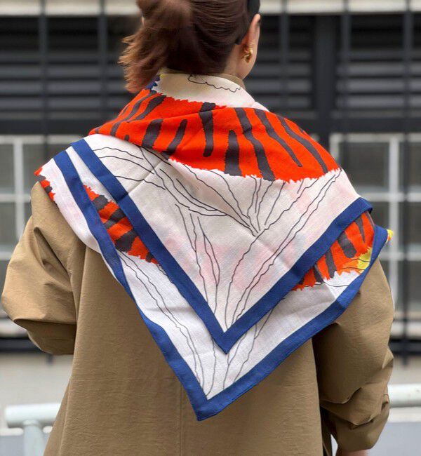 NOLLEY'S「W/Sプリントストール」|ストール|