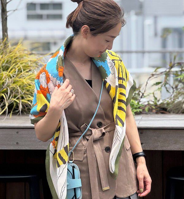 NOLLEY'S「W/Sプリントストール」|ストール|