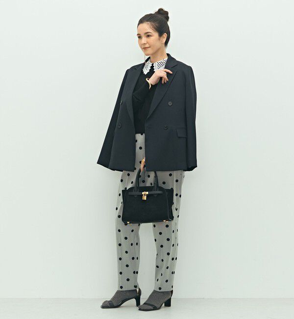 NOLLEY'S「《手洗い可能》襟レース2WAYプルオーバーニット」|ニット・セーター|