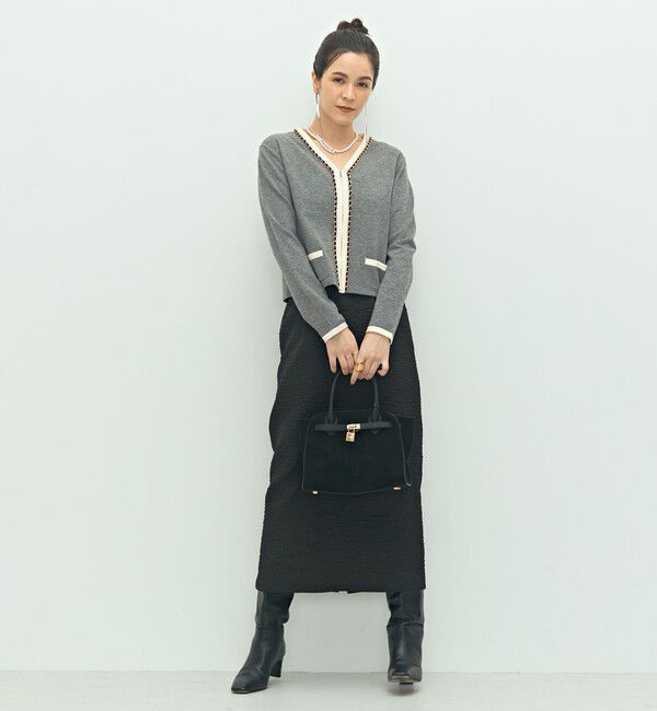 NOLLEY'S「チェーンブレードVネックカーディガン」|カーディガン|