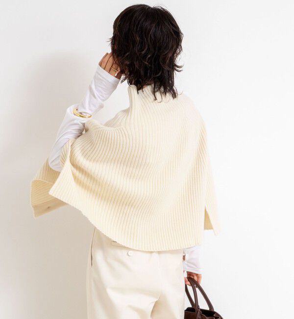 NOLLEY'S「《手洗い可能》2WAYニットポンチョ」|ニット・セーター|