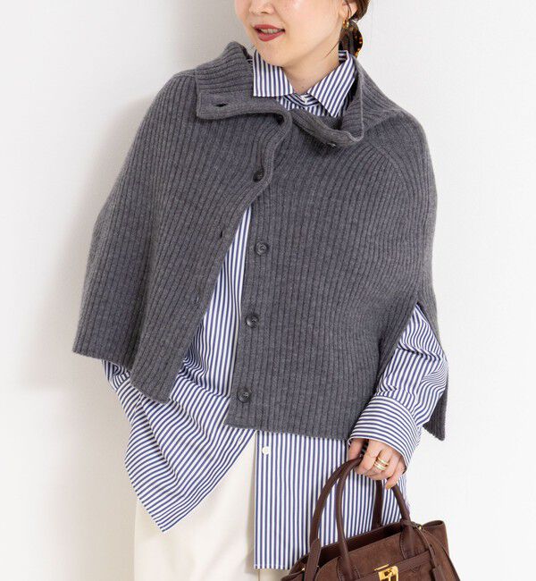 NOLLEY'S「《手洗い可能》2WAYニットポンチョ」|ニット・セーター|
