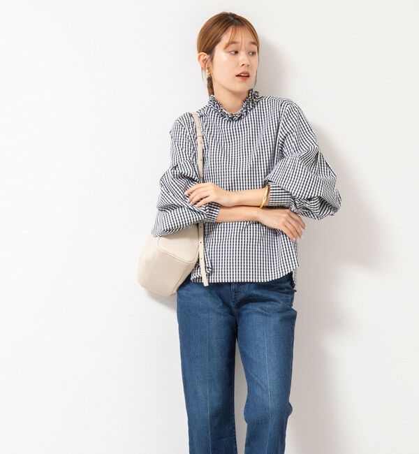 NOLLEY'S「【MARILYN MOON/マリリーンムーン】タックフリルボリュームブラウス」|シャツ・ブラウス|