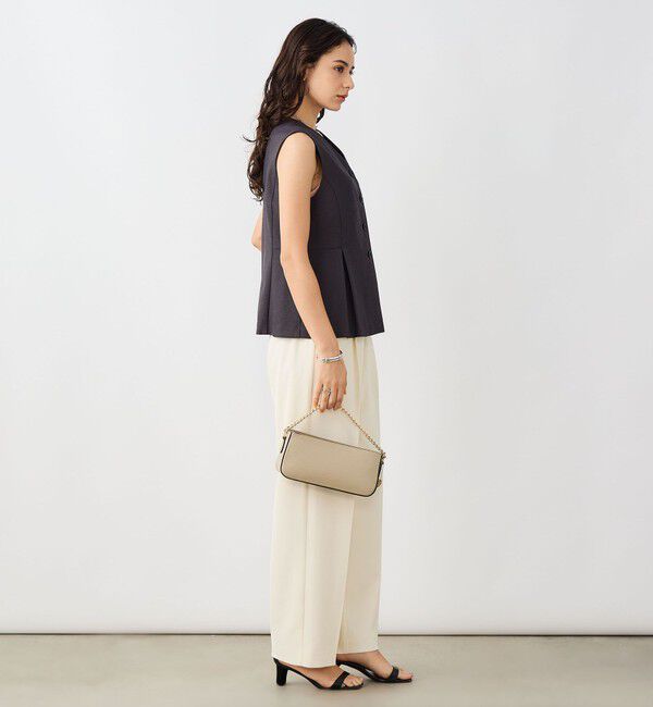 NOLLEY'S sophi「《セットアップ対応》ウォッシャブルドライシャークペプラムジレ」|ベスト・ジレ|