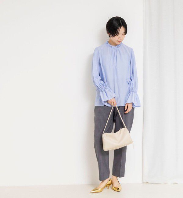 NOLLEY'S「ウォッシャブル襟フリルプルオーバーブラウス」|シャツ・ブラウス|
