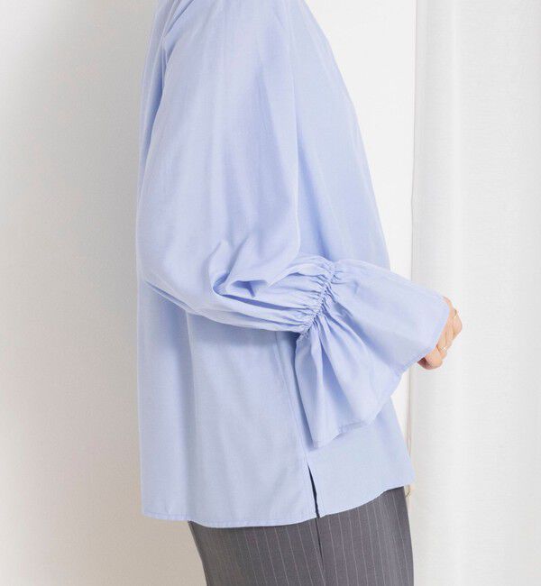 NOLLEY'S「ウォッシャブル襟フリルプルオーバーブラウス」|シャツ・ブラウス|