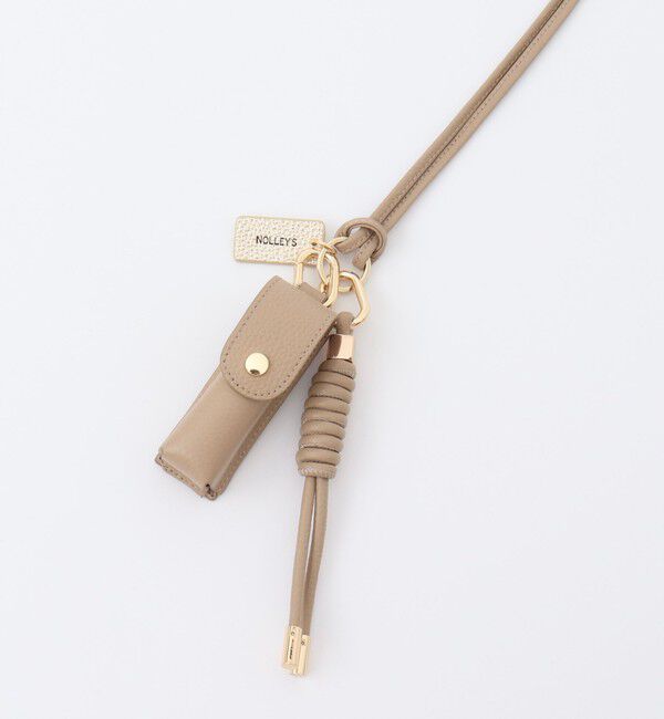NOLLEY'S「リップケースチャーム」|チャーム・キーホルダー|ベージュ