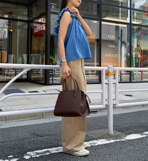 fredy emue「マルチウェイストライプノースリーブブラウス」|シャツ・ブラウス|