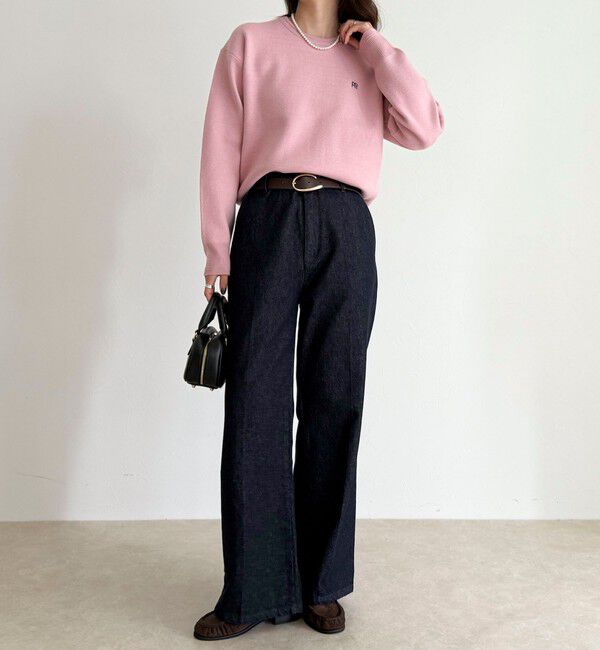 fredy emue「FR刺繍スウェットニットプルオーバー」|ニット・セーター|