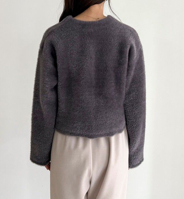 fredy emue「シャギー裏配色ジャケットカーディガン」|カーディガン|