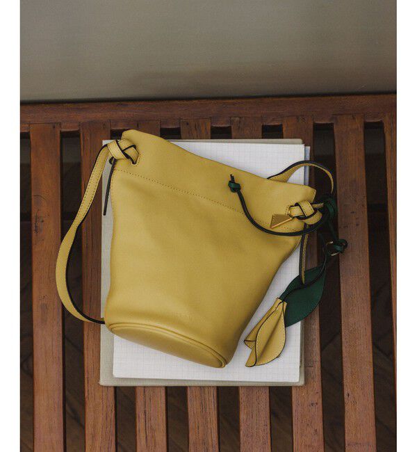 ROPE「【teau・牛革・マルチWAY】panier vine shoulder bag/持ち手長さ調整可能」|ハンドバッグ|イエロー(80)