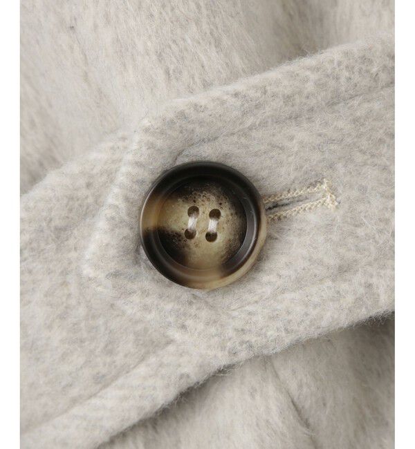 VIS「【2WAY】シャギーロングコート」|ステンカラーコート|