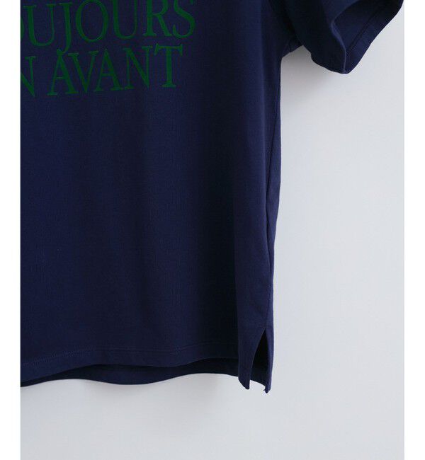 VIS「コンパクトフロッキープリントロゴTシャツ」|Tシャツ・カットソー|