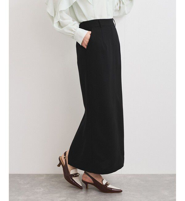 VIS「【洗える】Iラインロングスカート」|スカート|