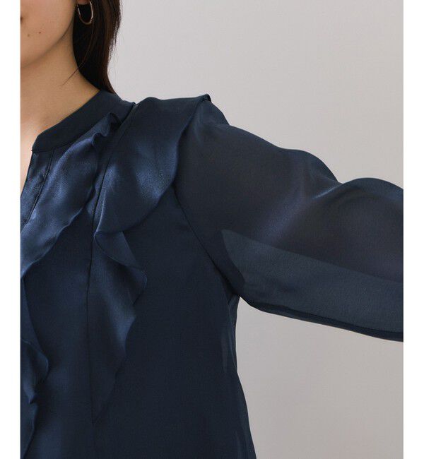 VIS「シアーラッフルブラウス/イージーケア」|シャツ・ブラウス|