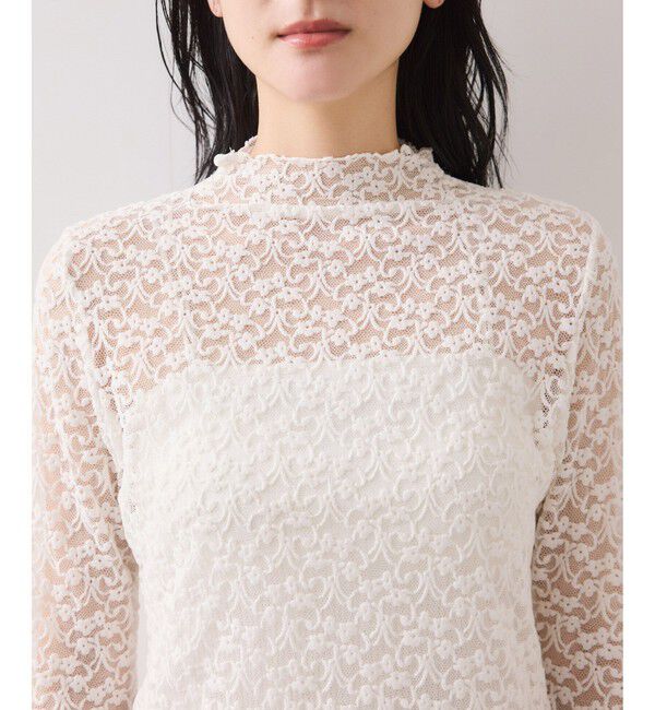 VIS「レースプチハイネックインナープルオーバー」|Tシャツ・カットソー|