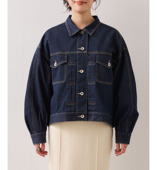 VIS「ボリュームスリーブデニムジャケット」|デニムジャケット|