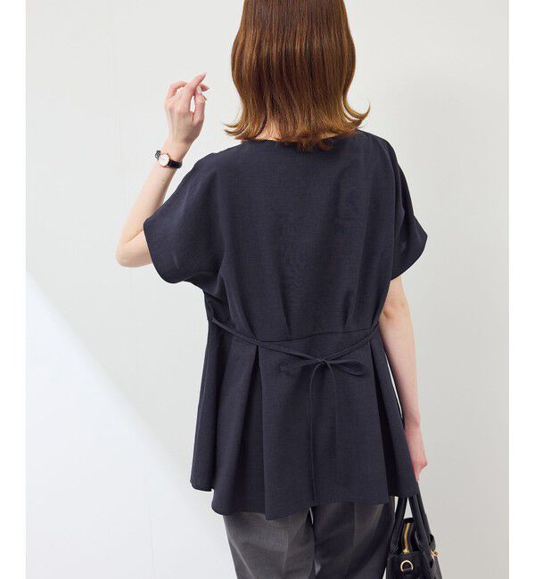 Rope&rsquo;Picnic「【接触冷感】ハートネックペプラムブラウス」|シャツ・ブラウス|