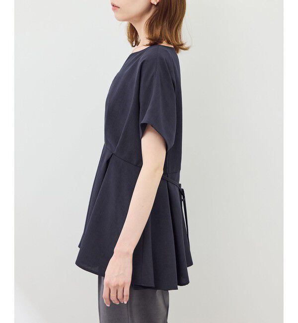 Rope&rsquo;Picnic「【接触冷感】ハートネックペプラムブラウス」|シャツ・ブラウス|