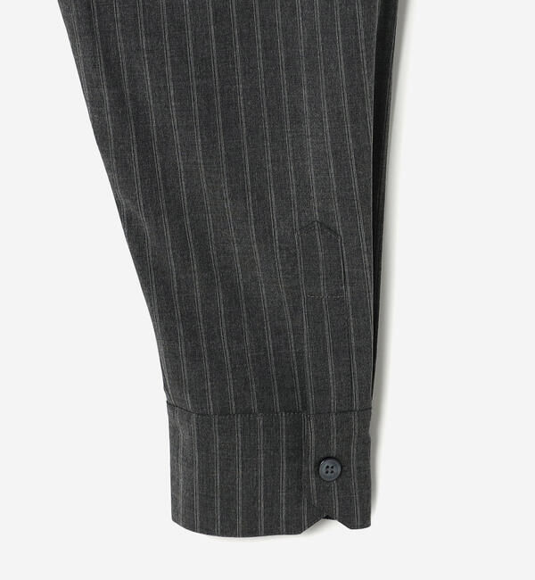  「eunoia | ウールライク ストライプシャツ WOMEN」|シャツ・ブラウス|