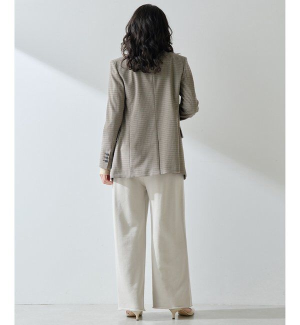  「ロゴ裏毛ワイドパンツ」|チノ|