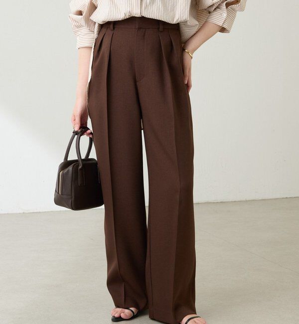 「ウールライクタックパンツ」|チノ|